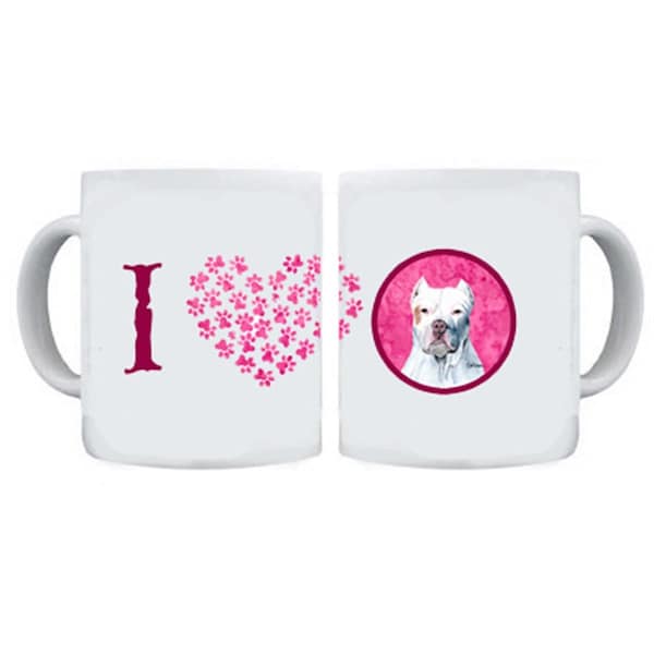 Carolines Treasures 15 oz. Pit Bull Dishwasher Safe Microwavable Ceramic Coffee Mug - SC9130PK-CM15