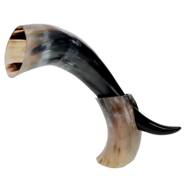 Olafs Ale House Tankherd Bovine Horn 20oz with Stand - GH2132HORN