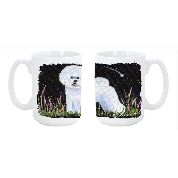 Carolines Treasures Bichon Frise Dishwasher Safe Microwavable Ceramic Coffee Mug 15 oz. - SS8143CM15