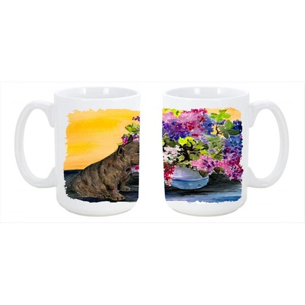 Carolines Treasures French Bulldog Dishwasher Safe Microwavable Ceramic Coffee Mug 15 oz. - SS8536CM15
