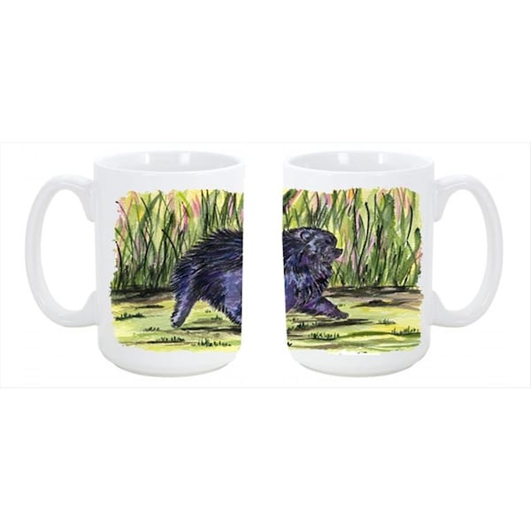Carolines Treasures Pomeranian Dishwasher Safe Microwavable Ceramic Coffee Mug 15 oz. - SS8444CM15