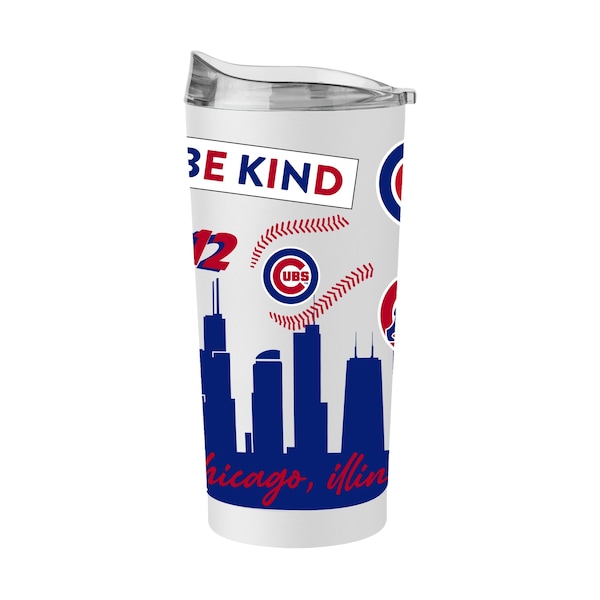 Logo Brands Chicago Cubs 20oz Native Powder Coat Tumbler - 506-S20PT-63