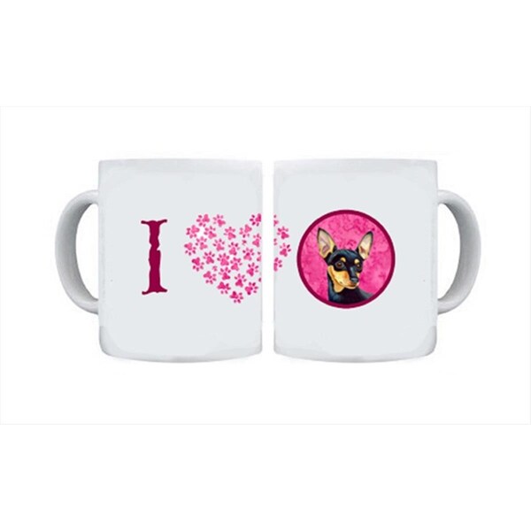 Carolines Treasures 15 oz. Min Pin Dishwasher Safe Microwavable Ceramic Coffee Mug - LH9380PK-CM15