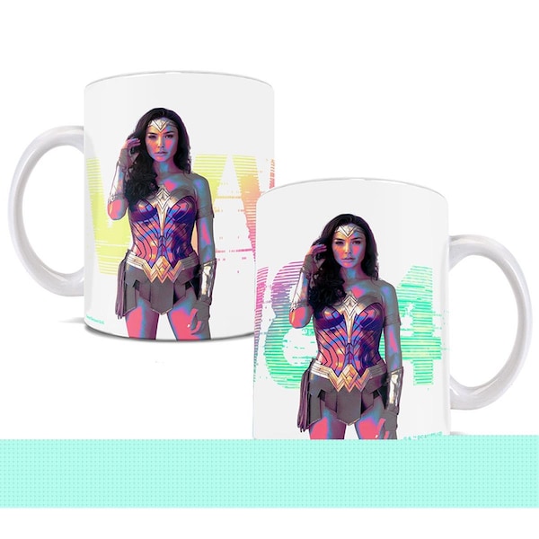 Trend Setters Wonder Woman 1984 Glitch White Ceramic Mug - WMUG1066