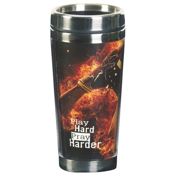 Dicksons Travel Mug Football Play Hard Pray 16 oz - SSMUG-316