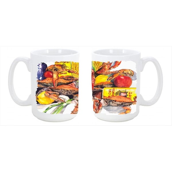 Carolines Treasures Verons and Crabs Dishwasher Safe Microwavable Ceramic Coffee Mug - 1016CM15