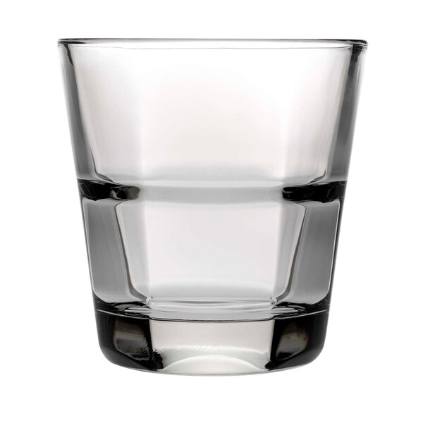 Anchor Hocking Anchor Hocking 10oz. Clarisse Rocks Stackable Rim Tempered Glass, PK24 - 90252