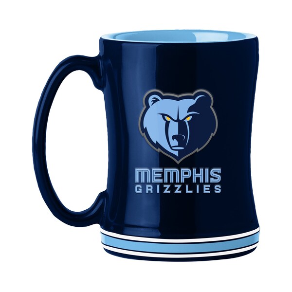 Logo Brands Memphis Grizzlies 14oz Relief Mug - 714-C14RM