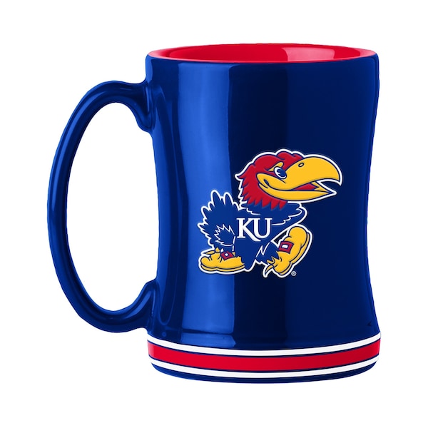 Logo Brands Kansas 14oz Relief Mug - 157-C14RM