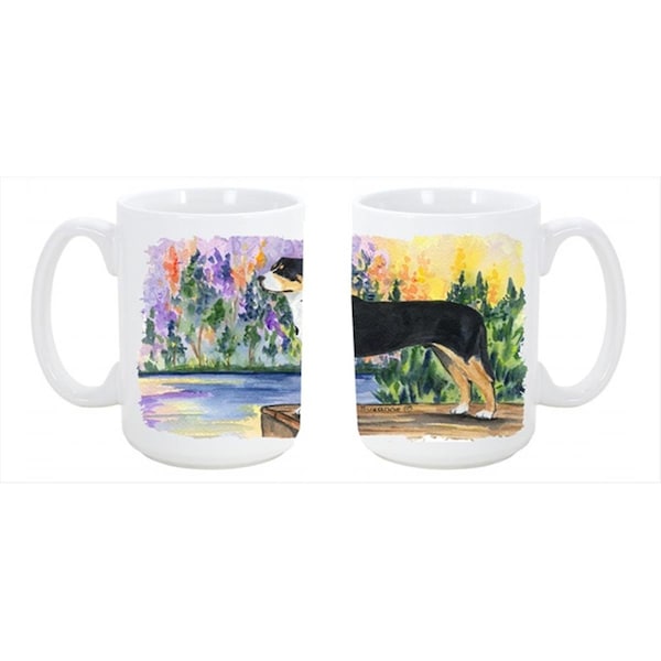 Carolines Treasures Greater Swiss Mountain Dog Dishwasher Safe Microwavable Ceramic Coffee Mug 15 oz. - SS8160CM15