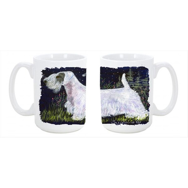 Carolines Treasures Sealyham Terrier Dishwasher Safe Microwavable Ceramic Coffee Mug 15 oz. - SS8145CM15