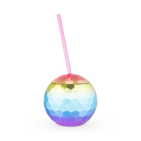 Blush Blush 6286 16 oz Rainbow Disco Ball Tumbler; Assorted Color - 6286