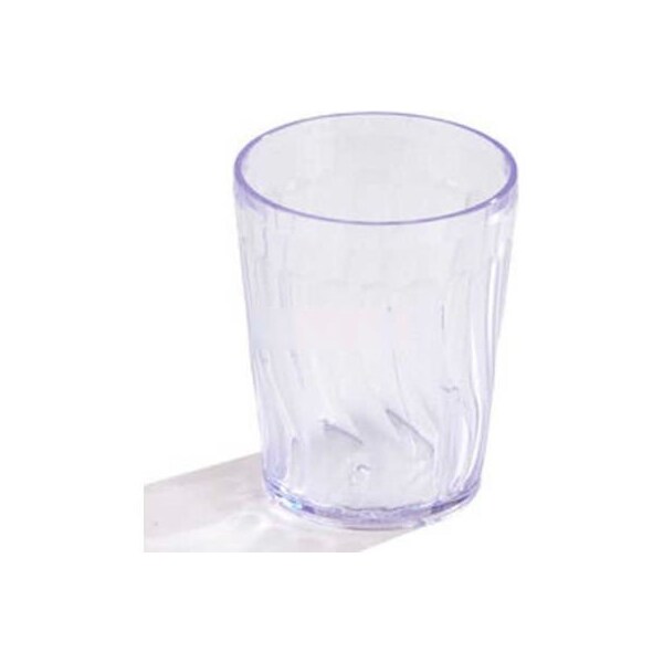Carlisle Foodservice Dinex - Swirl Tumbler, 6 Oz. 72/Cs, Clear - DX4GC607