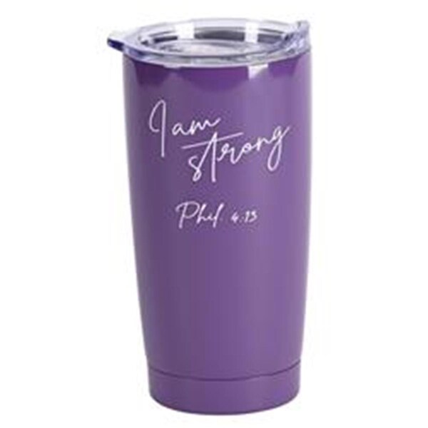 Dicksons Tumbler I Am Strong Purple 20 oz - SSTUMPU-21