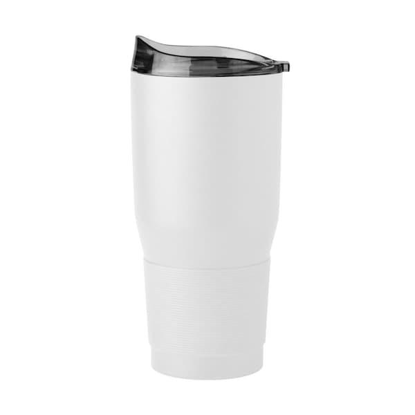 Perro Chino 30 oz Plain White Powder Coat Tumbler - PE3042376