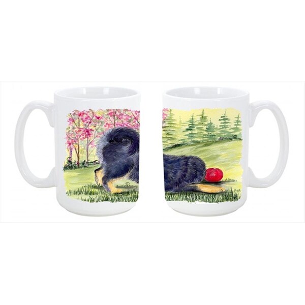 Carolines Treasures Tibetan Mastiff Dishwasher Safe Microwavable Ceramic Coffee Mug 15 oz. - SS8612CM15