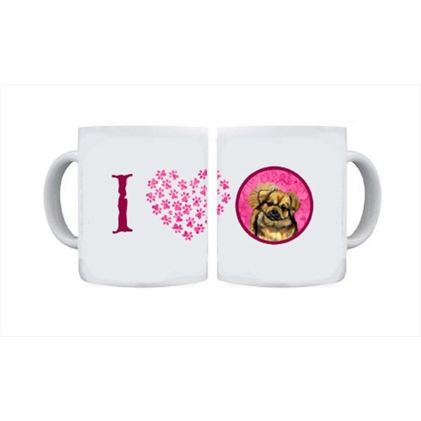 Carolines Treasures 15 oz. Tibetan Spaniel Dishwasher Safe Microwavable Ceramic Coffee Mug - LH9394PK-CM15
