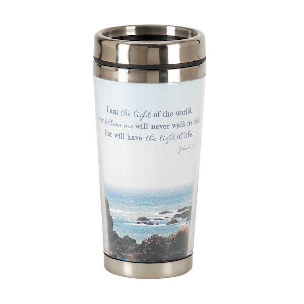 Dicksons 16 oz Lighthouse John 8-12 Stainless Steel Travel Mug - SSMUG-288