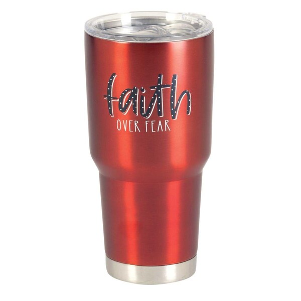 Dicksons Tumbler Faith Over Fear Red 30 oz - SSTUM30R-9