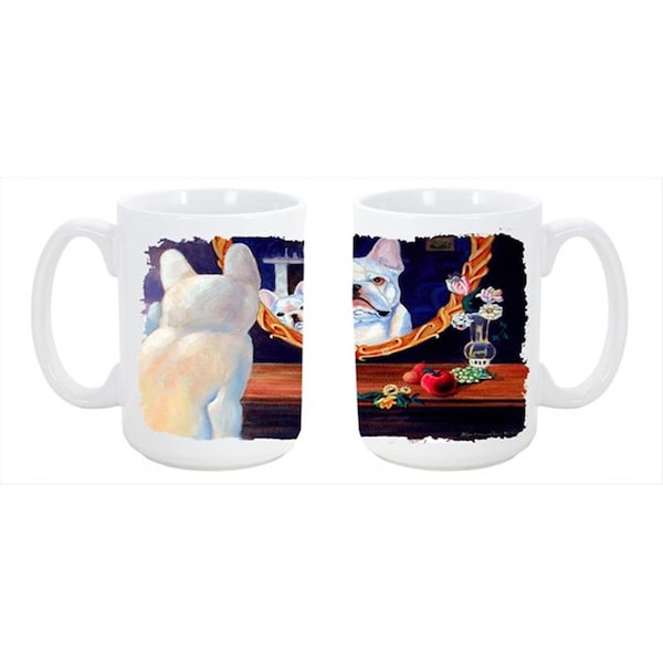 Carolines Treasures French Bulldog Dishwasher Safe Microwavable Ceramic Coffee Mug 15 oz. - 7514CM15