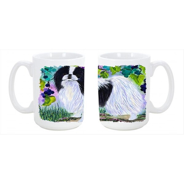 Carolines Treasures Japanese Chin Dishwasher Safe Microwavable Ceramic Coffee Mug 15 oz. - SS8270CM15