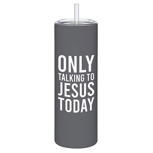 Fastfood 8.25 in. 20 oz Faith Over Fear Skinny Tumbler - FA3316623