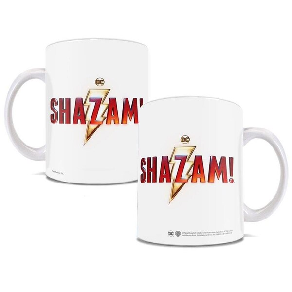Trend Setters Shazam Shazam Logo White Ceramic Mug - WMUG963