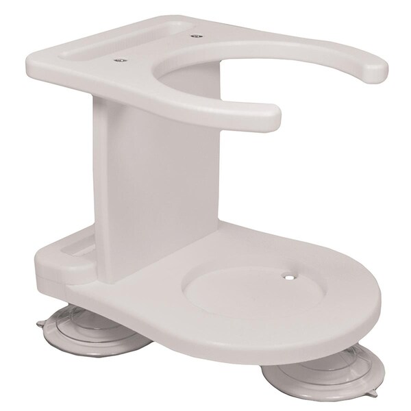 Taco Metals Single Tumbler Poly Drink Holder, White - P01-2010W