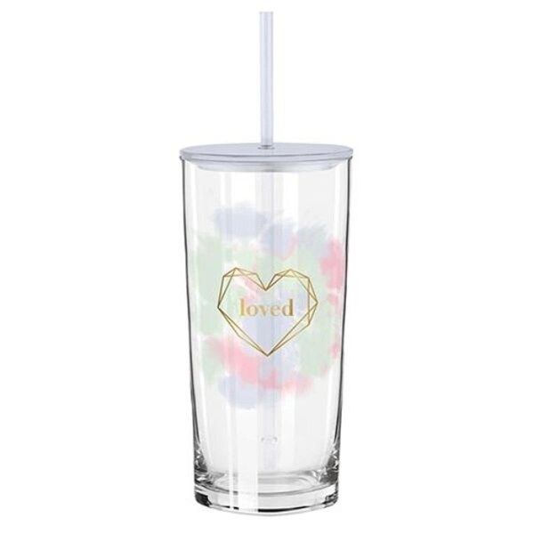 Fastfood 20 oz Glass Tumbler - Loved - FA3318403