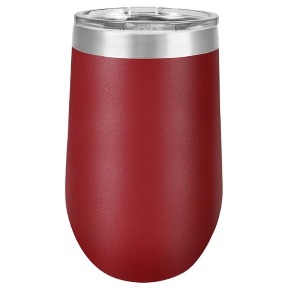 Anales 16 oz Stainless Steel Polar Camel Stemless Tumblers; Maroon - AN2802920