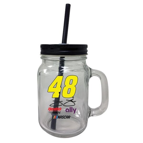 R & R Imports R & R Imports TBM2-N-JJ20 Jimmie Johnson No.20 Mason Jar Tumbler - Pack of 2 - TBM2-N-JJ20