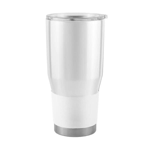 Moment-In-Time 20 oz Blank White Plastic Wall Stainless Tumbler - MO3036335