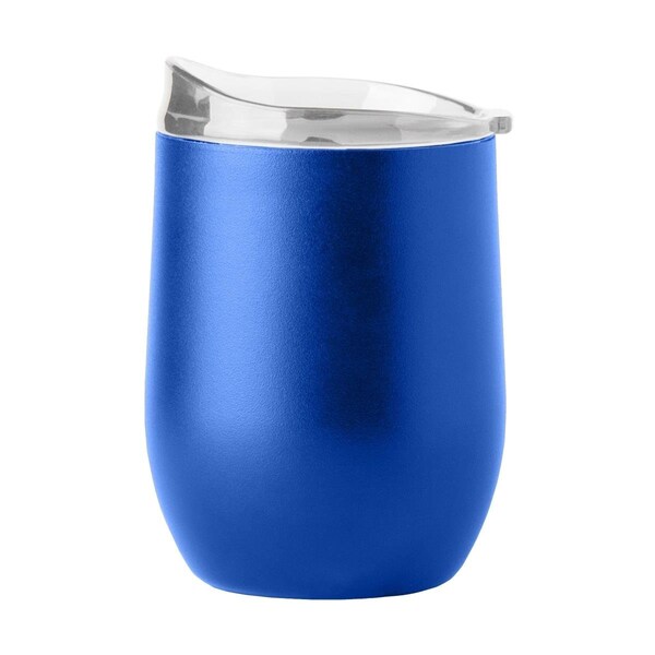 Moment-In-Time 16 oz Plain Royal Powder Coat Curved Beverage Tumbler - MO3032899