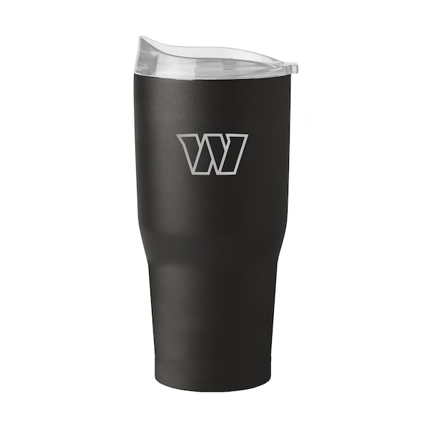 Logo Brands Washington Commanders 30oz Etch Powder Coat Tumbler - 632-S30PT-BLK-9