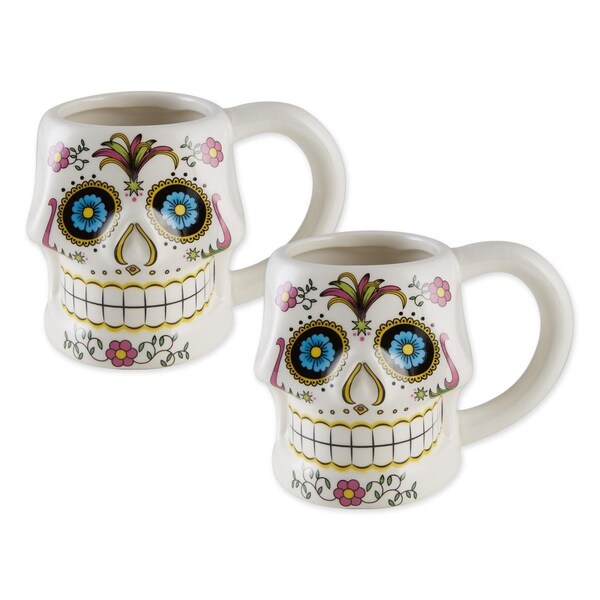 Fastfood Sugar Skull Ceramic Mug - Set of 2 - FA2568216