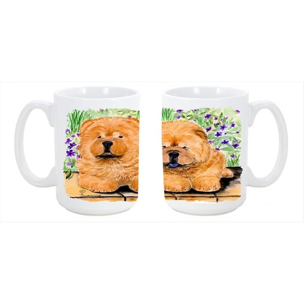 Carolines Treasures Chow Chow Dishwasher Safe Microwavable Ceramic Coffee Mug 15 oz. - SS8123CM15