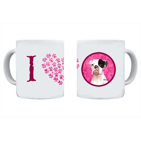 Carolines Treasures Boxer Dishwasher Safe Microwavable Ceramic Coffee Mug 15 oz. - RDR3019PK-CM15