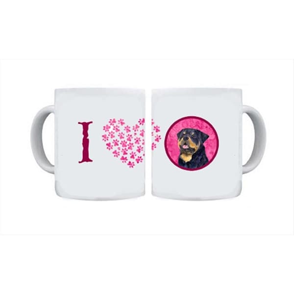 Carolines Treasures 15 oz. Rottweiler Dishwasher Safe Microwavable Ceramic Coffee Mug - SS4800-PK-CM15