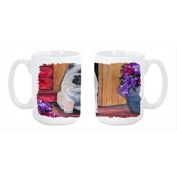 Carolines Treasures Keeshond Dishwasher Safe Microwavable Ceramic Coffee Mug 15 oz. - SS8622CM15