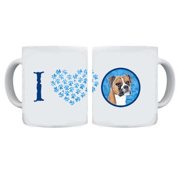Carolines Treasures 15 oz. Boxer Dishwasher Safe Microwavable Ceramic Coffee Mug - SC9121BU-CM15