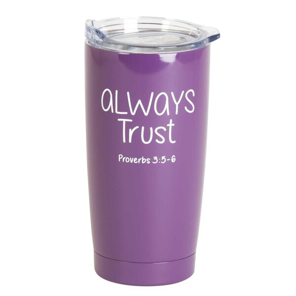 Dicksons 20 oz Unisex Always Trust Tumbler, Purple - One Size - SSTUMPU-19