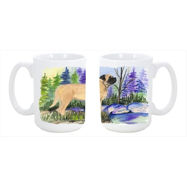 Carolines Treasures Mastiff Dishwasher Safe Microwavable Ceramic Coffee Mug 15 oz. - SS8009CM15