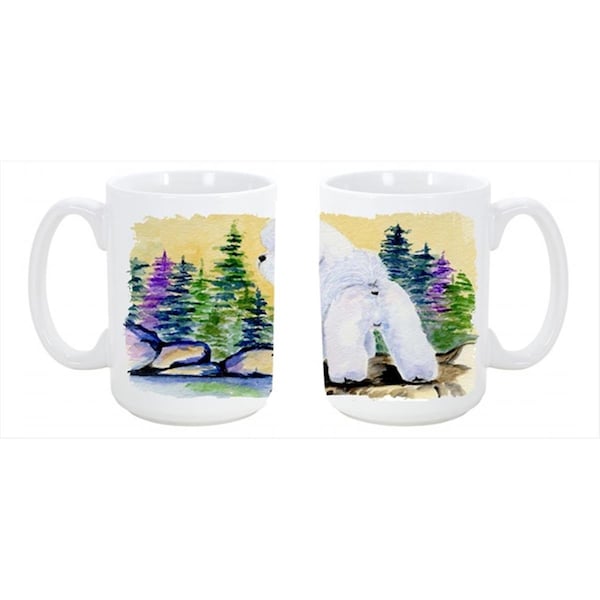 Carolines Treasures Bichon Frise Dishwasher Safe Microwavable Ceramic Coffee Mug 15 oz. - SS8010CM15
