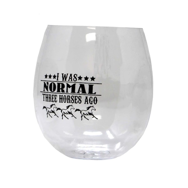 Zees Creations Three Horses Ago EverDrinkware Wine Tumbler - ED1001-H3