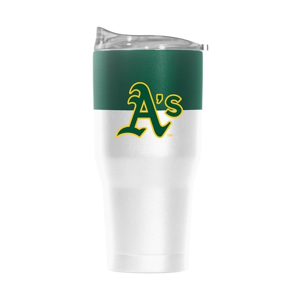 Moment-In-Time 30 oz Major League Baseball Oakland Athletics Colorblock Stainless Tumbler - MO3571853