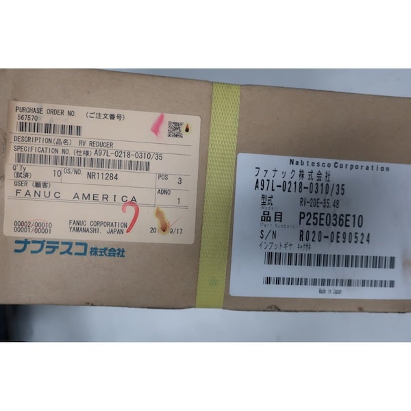 Reducción de engranajes para robot Nabtesco Fanuc A97L-0218-0310/35 Piezas y accesorios - RV-20E-35.48 P25E036E10