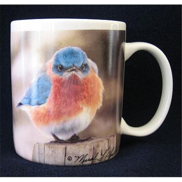 Songbird Essentials Songbird Essentials SEEK7035 15 oz Mad Bluebird Mug - SEEK7035