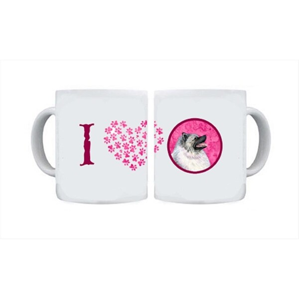 Carolines Treasures 15 oz. Keeshond Dishwasher Safe Microwavable Ceramic Coffee Mug - SS4764-PK-CM15