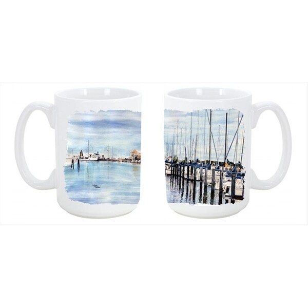 Carolines Treasures The Warf Dishwasher Safe Microwavable Ceramic Coffee Mug 15 oz. - 8128CM15