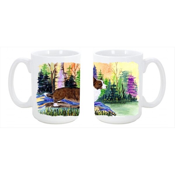 Carolines Treasures Corgi Dishwasher Safe Microwavable Ceramic Coffee Mug 15 oz. - SS8006CM15